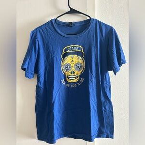Golden State Warriors sugar skull tee Dia De Los Dubs